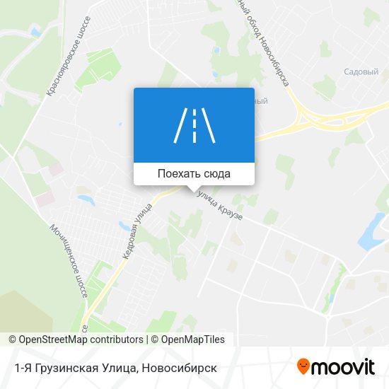 Карта 1-Я Грузинская Улица