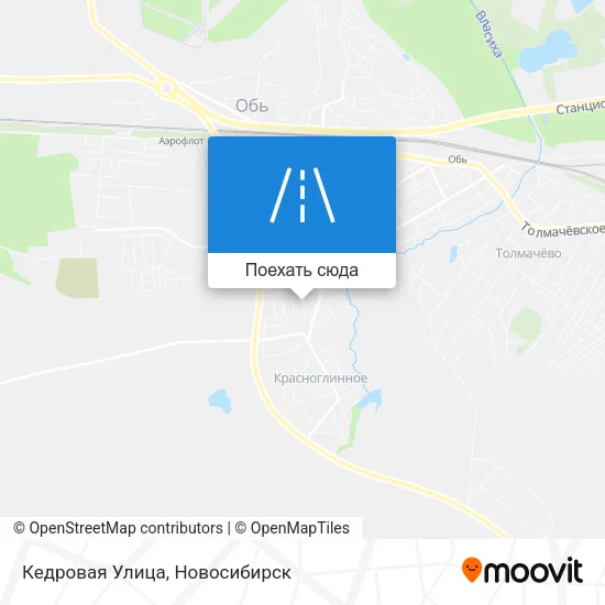 Карта Кедровая Улица