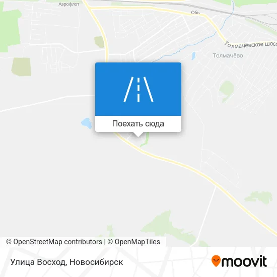 Карта Улица Восход