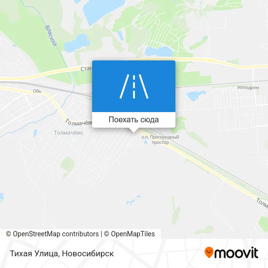 Карта Тихая Улица