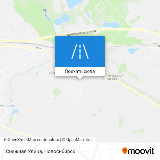 Карта Снежная Улица