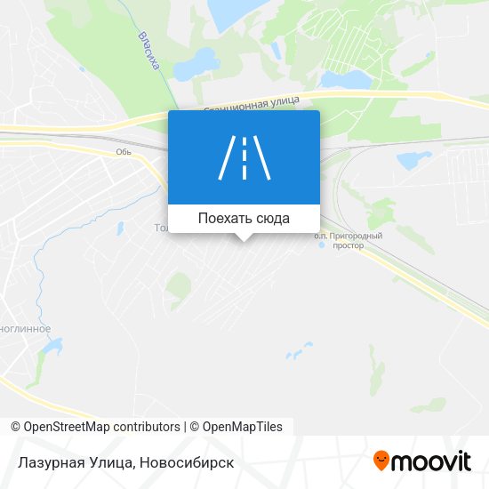 Карта Лазурная Улица