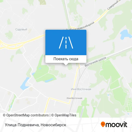 Карта Улица Подневича