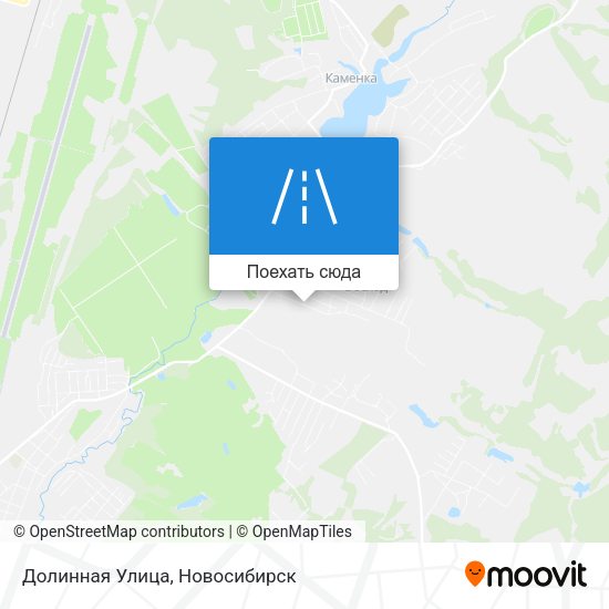 Карта Долинная Улица