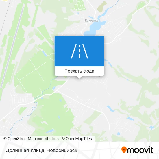 Карта Долинная Улица