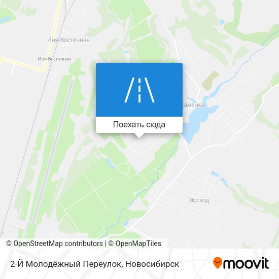 Карта 2-Й Молодёжный Переулок