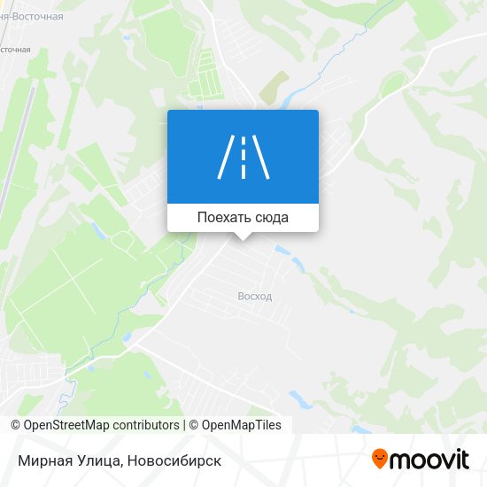 Карта Мирная Улица