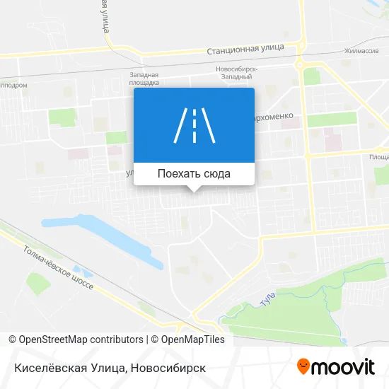 Карта Киселёвская Улица