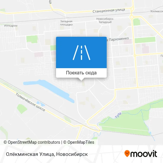 Карта Олёкминская Улица