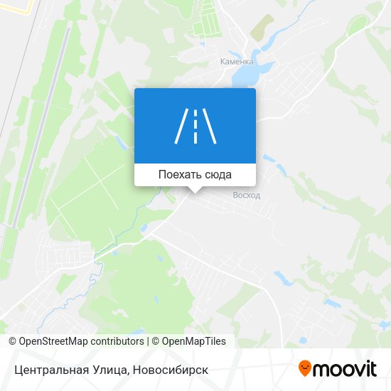 Карта Центральная Улица