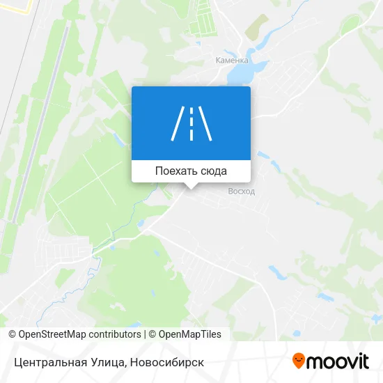 Карта Центральная Улица