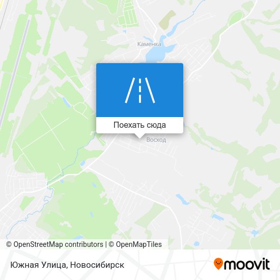 Карта Южная Улица