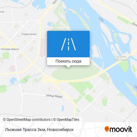Карта Лыжная Трасса 3км