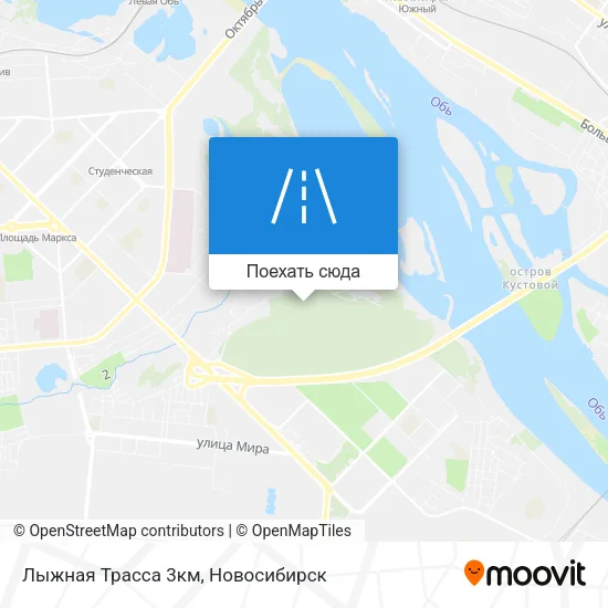 Карта Лыжная Трасса 3км