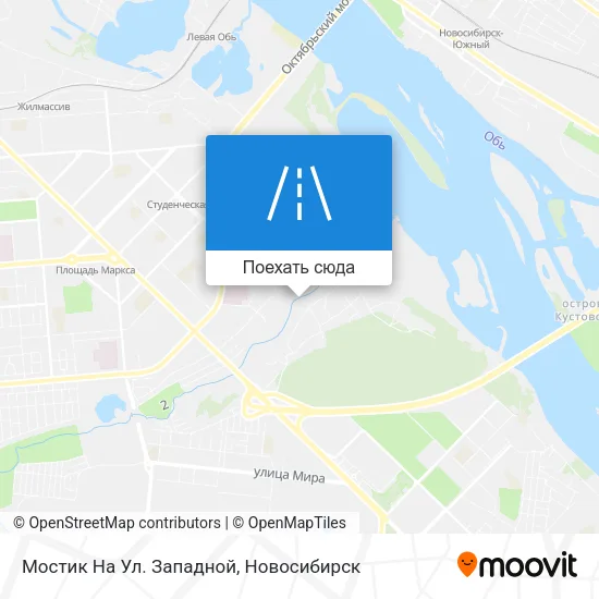 Карта Мостик На Ул. Западной