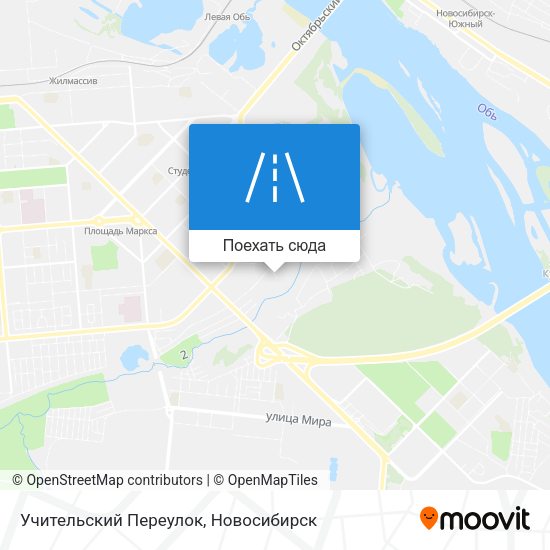 Карта Учительский Переулок