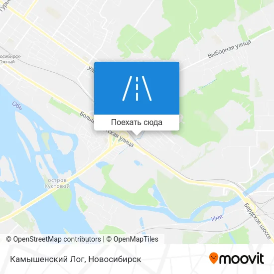 Карта Камышенский Лог