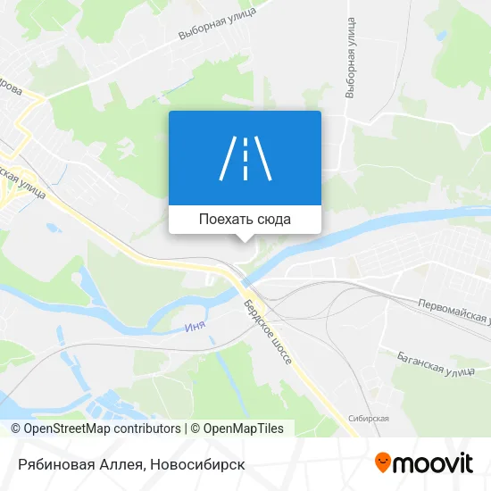 Карта Рябиновая Аллея