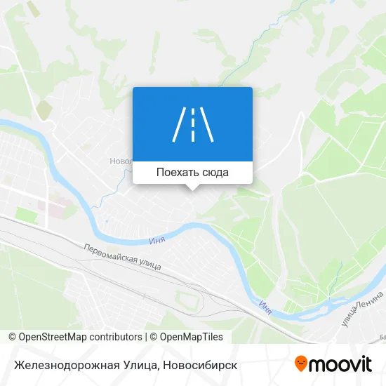 Карта Железнодорожная Улица