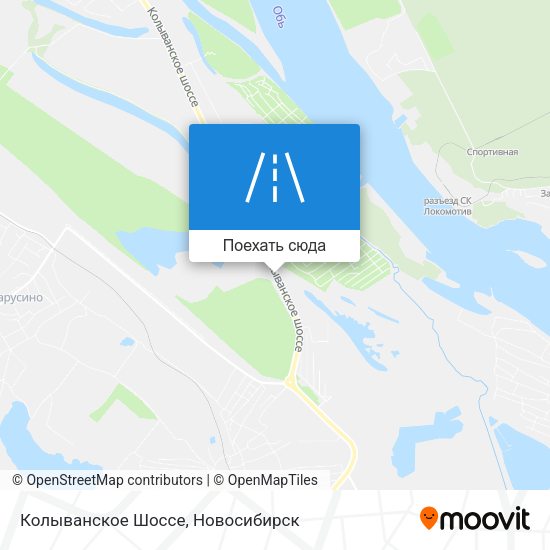 Карта Колыванское Шоссе