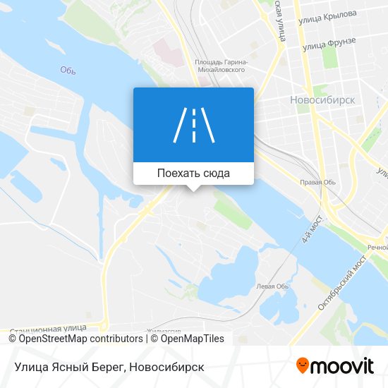 Карта Улица Ясный Берег