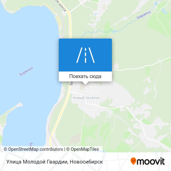 Карта Улица Молодой Гвардии