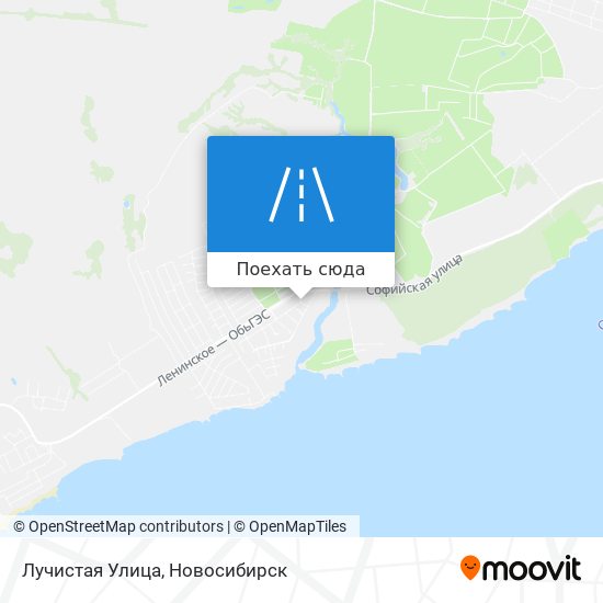 Карта Лучистая Улица