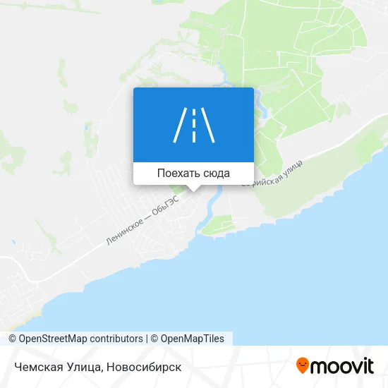 Карта Чемская Улица