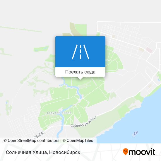 Карта Солнечная Улица