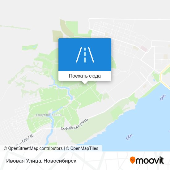 Карта Ивовая Улица