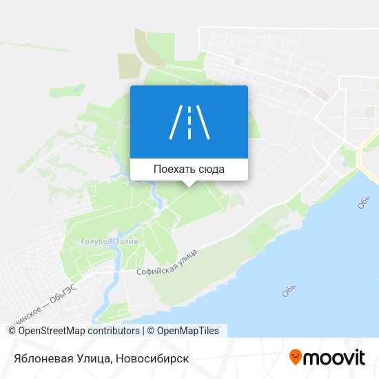 Карта Яблоневая Улица