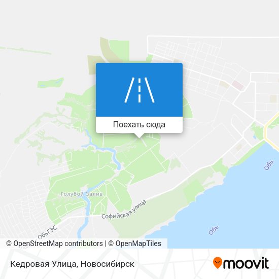 Карта Кедровая Улица