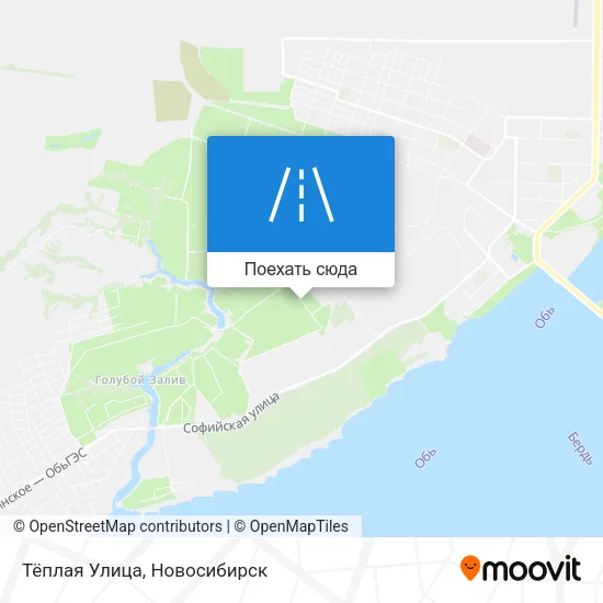 Карта Тёплая Улица