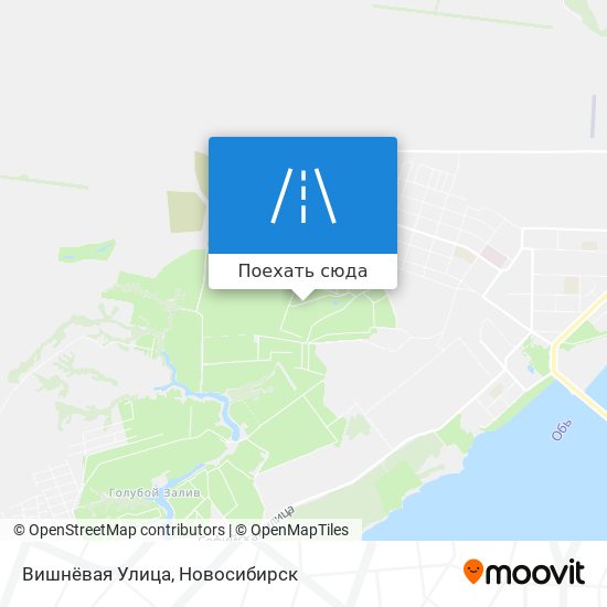 Карта Вишнёвая Улица