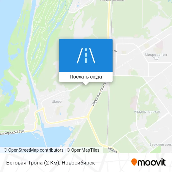 Карта Беговая Тропа (2 Км)