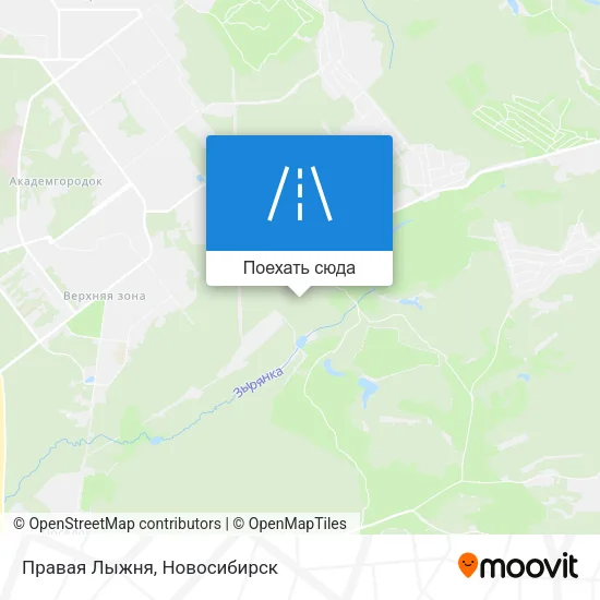 Карта Правая Лыжня