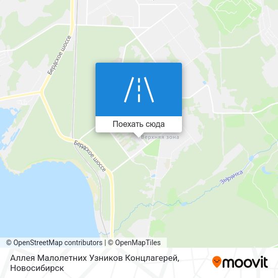 Карта Аллея Малолетних Узников Концлагерей