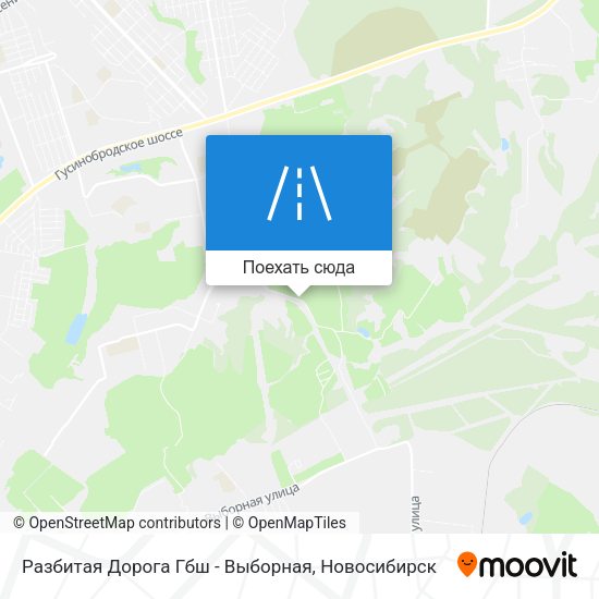 Карта Разбитая Дорога Гбш - Выборная