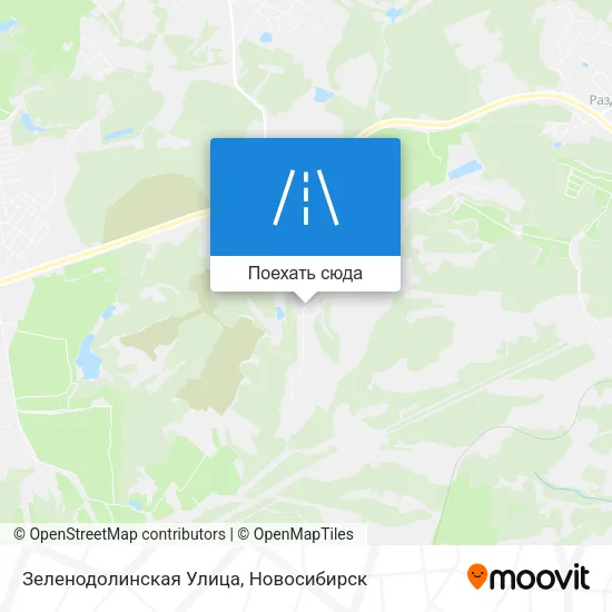 Карта Зеленодолинская Улица