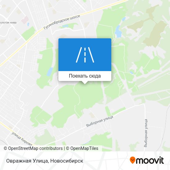 Карта Овражная Улица