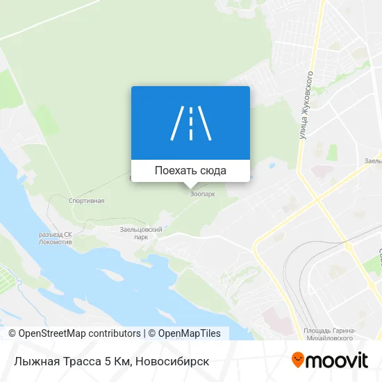 Карта Лыжная Трасса 5 Км
