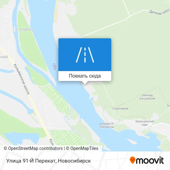 Карта Улица 91-Й Перекат