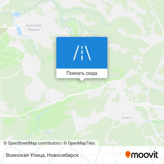 Карта Воинская Улица