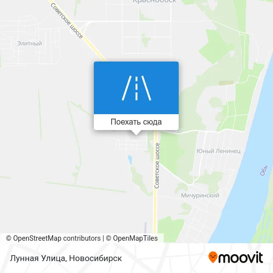 Карта Лунная Улица