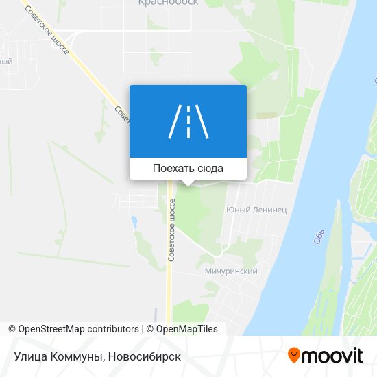 Карта Улица Коммуны