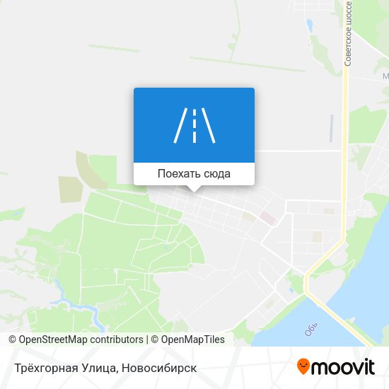 Карта Трёхгорная Улица