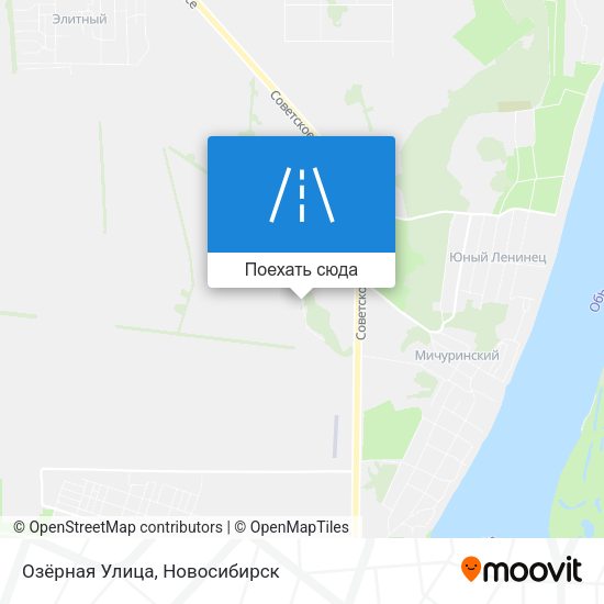 Карта Озёрная Улица