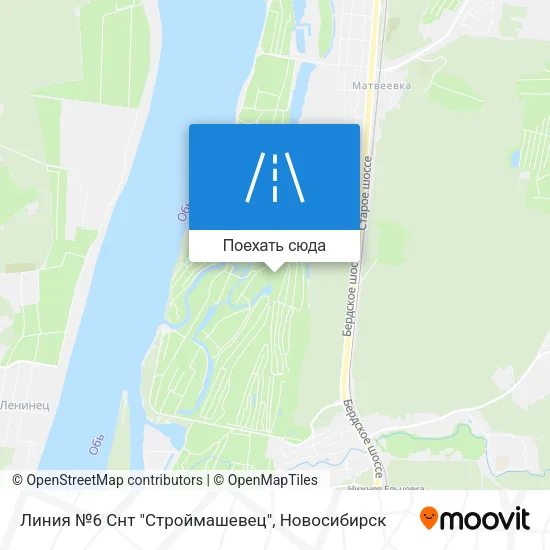 Карта Линия №6 Снт "Строймашевец"