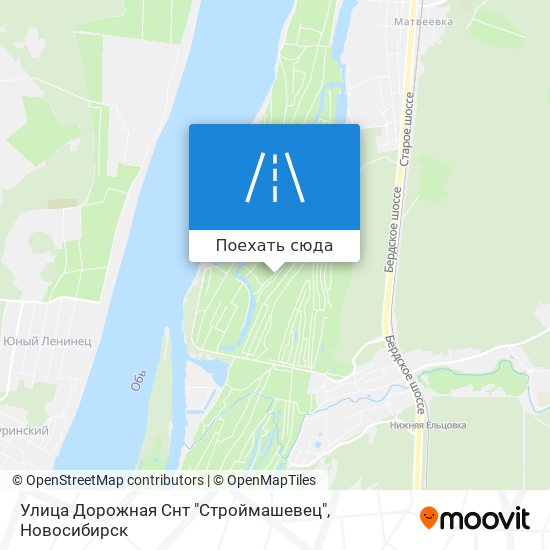 Карта Улица Дорожная Снт "Строймашевец"