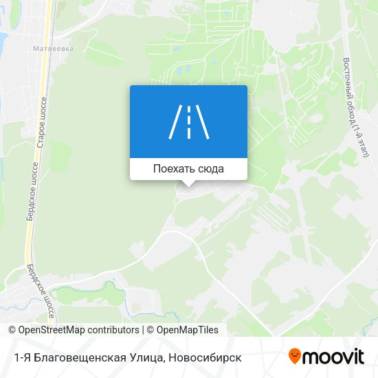 Карта 1-Я Благовещенская Улица